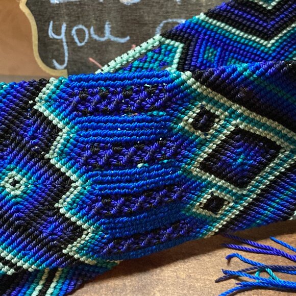 46-(B&B) Handcrafted. Macrame. Braided Toquillas.Tie Belt. - Picture 8 of 11